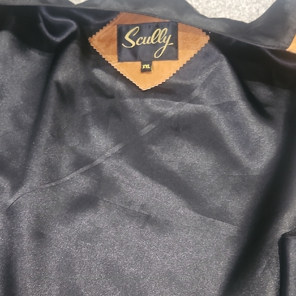 Scully Tan Suede Vest with Black Accents - Picture 9 of 10